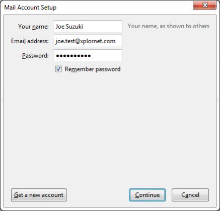 Xplornet Email using Mozilla Thunderbird