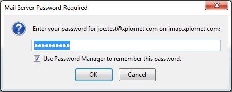 server is IMAP for incoming): 1. Click Enter New Password 2.