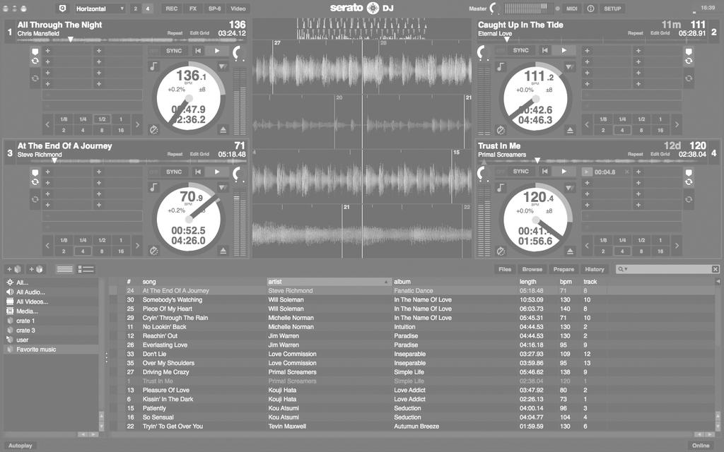 Advanced operation From here, this guide explains the unique function when this unit and Serato DJ Pro are connected. This is not explained in the Serato DJ Pro software manual.