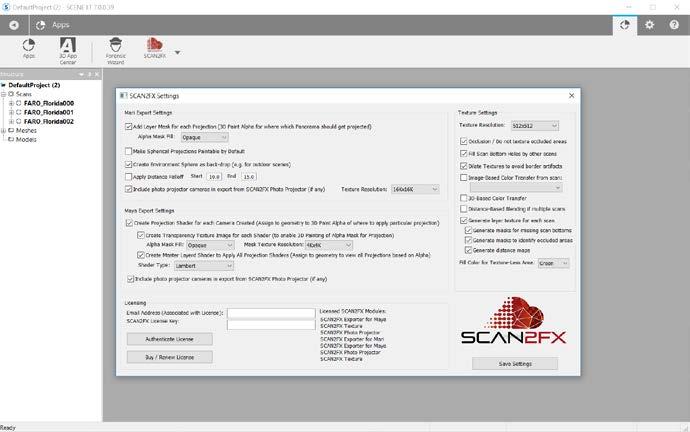 3. Click Authenticate License to connect to the SCAN2FX cloud licensing server for authentication.