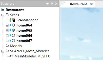 Mesh button to create a SCAN2FX Mesh Modeler node.