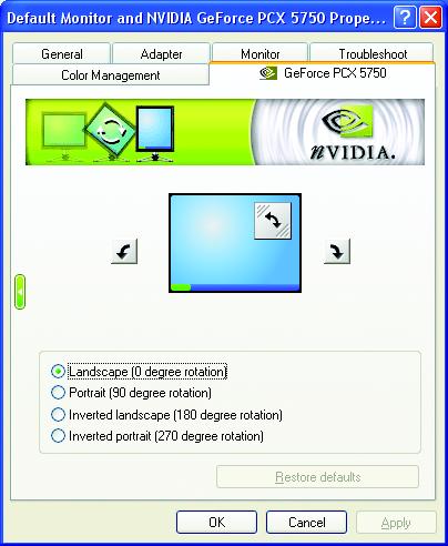 Display the NVIDIA Settings icon in the taskbar The Desktop Manager provides enhanced nview multidisplay functionality and helps you organize your applications for use with