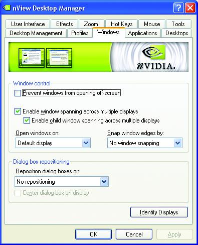 settings for easy software setup.