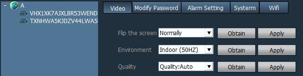 12.4.4 Video settings Including: "Screen flip" "Environmental Mode",