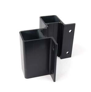 Ph: 1-800-335-5909 Fax 1-800-203-4495 www.absolutedist.com Pre-Drilled - Fascia Mount Stair Post 2-3/8 Square fascia mount post for use as an intermediate stair post.