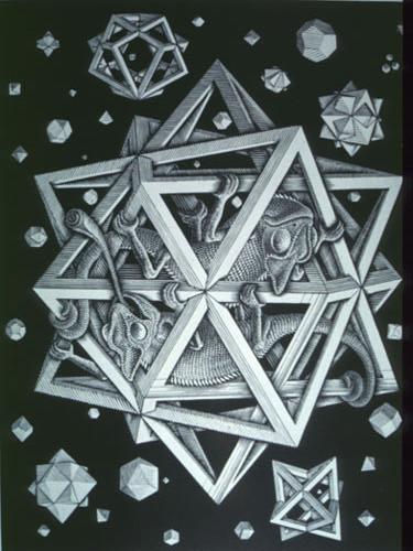 M. C. ESCHER (1902-1972) Escher made a set of nested Platonic Solids.