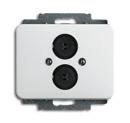 alpha Cover plate With metal mounting plate loudspeaker inserts and cover. With screw-type terminal. Conductor cross-sections up to 4 mm² rigid.