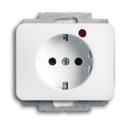 alpha Busch-Protector SCHUKO socket outlet 1 ) With overvoltage protection. With integrated and external signalling contact.