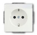 SCHUKO socket outlet 1 ) 2 ) 3 ) with label area. Size of labelling field: 60.2 x 9.2 mm.