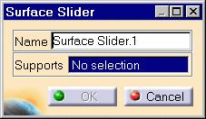 You will create a surface slider restraint on a Finite Element Model containing a Static Analysis Case. 1. Select the Restraints.