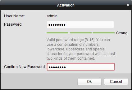 Create a password and input the password in the password field, and confirm the password.