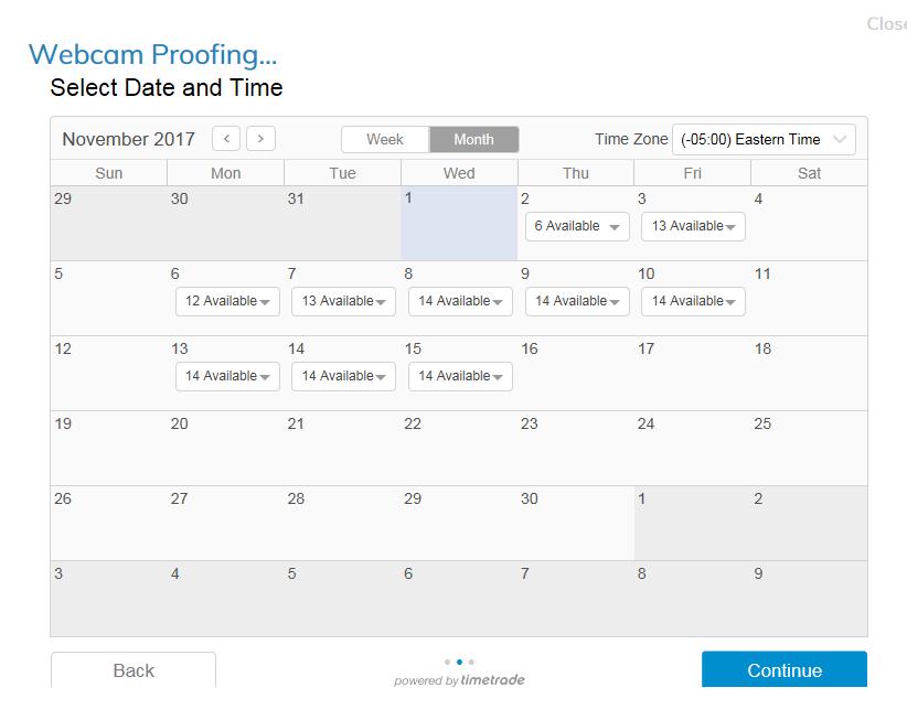 Schedule Your Proofing Appointment Follow the steps below to complete Webcam proofing: 1. Locate the Exostar Webcam Proofing option.