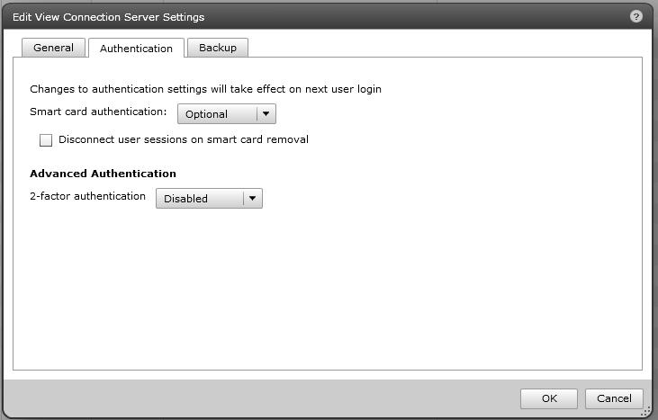VMware View Server Configuration Login to the VMWare View Administrator console, navigate to View Configuration Servers, select the Connection Server tab and select the connection sever you want to