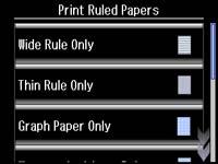 4. Scroll down and select Print Ruled Papers. 5.
