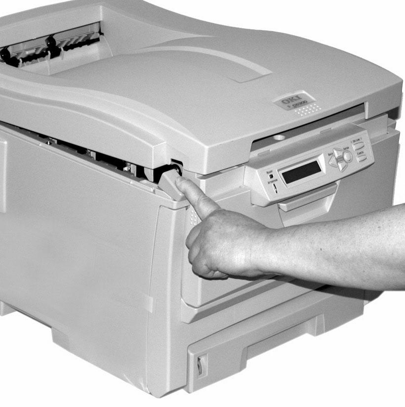 Prepare the Printer 1. Turn off the printer and unplug the power cord. 2.