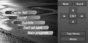 DVD Video Operations English Owner s manual Operating the DVD menu (Key Pad) When the menu items are hard to select correctly, you can also operate them by displaying the Key Pad panel.