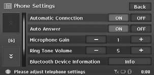 Telephone Operations Selecting the mobile phone 1. Touch the [Phone Select] key to display the Phone Select screen. 2. Touch the desired Telephone key you wish to use.