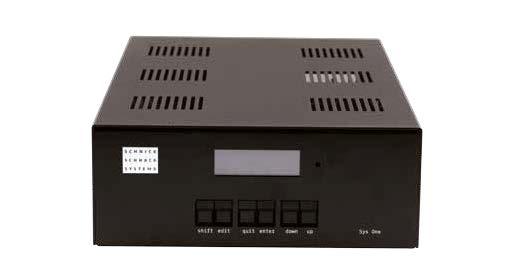 schnick-schnack-systems Sys One Specific feature: fanless operating Power Data Out LED-Strip B12-125 LED-Strip B12-250 Output system connector red maximum 40 LED-Strips per controller maximum 20