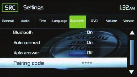 Bluetooth Sub Menu Features The Bluetooth audio capabilities can be used for wireless phones hands free applications.