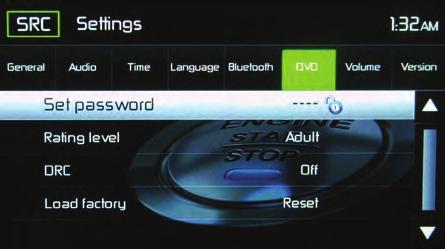 DVD Sub Menu Features The DVD system has a built-in parental lock feature to prevent unauthorized persons from viewing restricted disc content. By default, the rating system is unlocked.