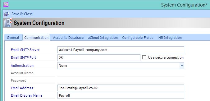 If you want to email the P60s to your employees, you may need to check your email configuration.