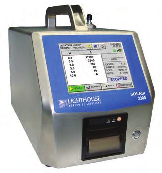 SOLAIRPortable 3200/5200 50 LPM - Airborne Particle Counters THE SOLAIR 3200 and SOLAIR 5200 portable airborne particle counters incorporate our Extreme Life Laser Diode Technology sensor to produce