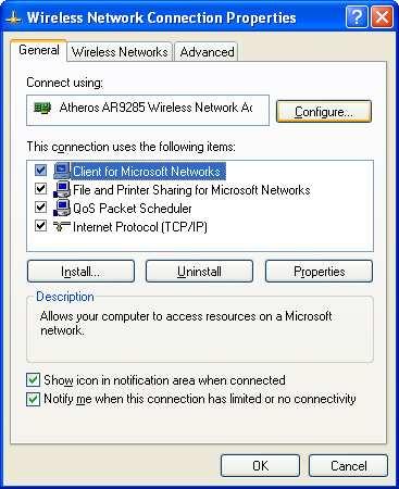 3. Enter your Network Name (SSID), Network Key, and choose WEP under Data Encryption.