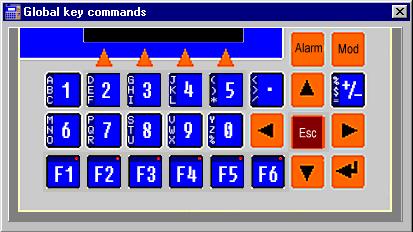 8- GLOBAL KEYS COMMANDS 8-1- General presentation To access to one of these windows, you must use the icon. From this window, we can define a particular function which will be affected to a key.