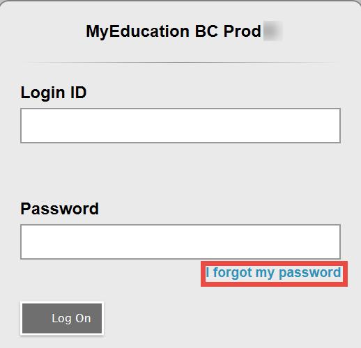 This will allow you to use the Forgot my Password function on the logon page, should you need to reset your