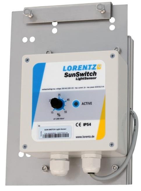 V150528 SunSwitch Automatic Solar Level Switching Device The SunSwitch can be used for any application where you need to switch depending on the solar intensity.
