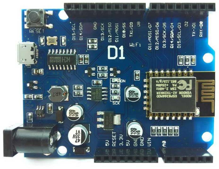 D1 ESPduino UNO Footprint On Board Antenna 10 usable I/O 1. RXD 2. TXD 3. D2 4. D3 5. D4 6. D5 7. D6 8. D7 9. D8 10. D9 11. D10 12. D11 13. D12 14. D13 15. GND 16.