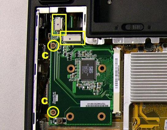 3. Disconnect the VGA Connectors from the VGA Board. Figure 9 Keyboard 1.