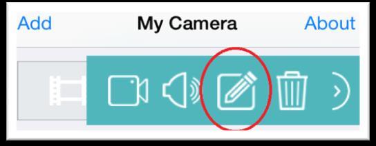 ) It is important that you have My Camera selected on the bottom of the Anyscene app. Also Note that if you click anywhere but the right arrow icon, you will launch the camera live view.