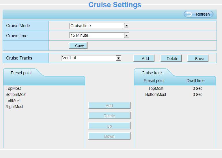 Setting the Cruise Mode There are two cruise mode: Cruise time and Cruise Loops.
