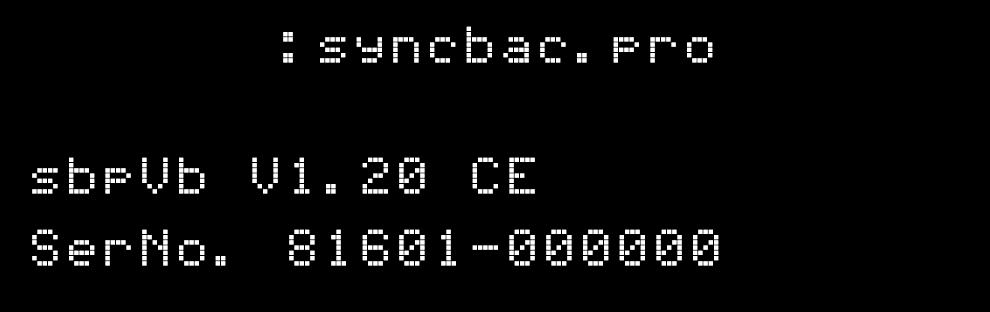 Version Number and Serial Number If you contact Timecode Systems technical support, you may be asked to provide the serial number of your SyncBac PRO.