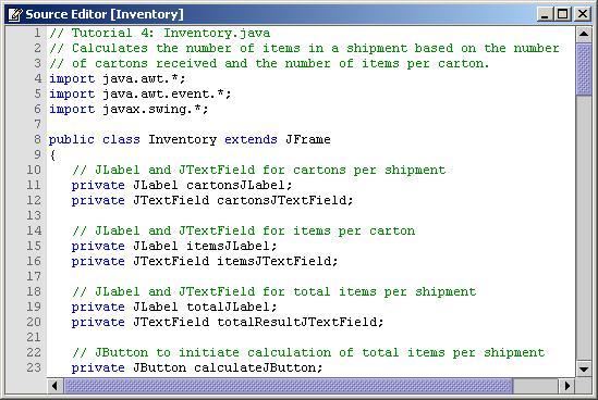 Introduction to Java Code 11 Beginning of class declaration Figure :