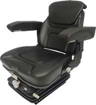 00 WN-VAM1270 Fits Various Models: Seat, Assembly, Kit Universal Black, Vinyl Seat W/ Arm & Upper Back Rests, Mechanical Suspension Case: 1070, 1170, 1270, 1370, 1570, 1690, 1894, 1896, 2090, 2094,