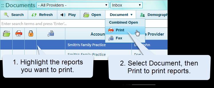 your mouse over the additional documents you want to print.