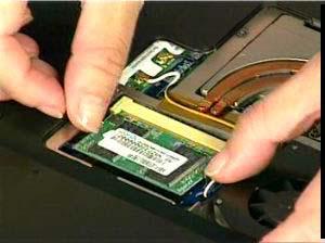 There is one expansion u-sodimm socket for you to upgrade the total memory up to 768 MB