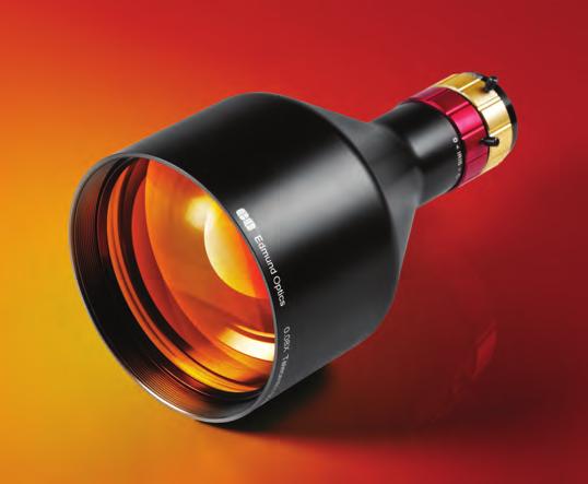 GoldTL TELECENTRIC LENSES Focusable to Allow for Working Distance Adjustment High Light Throughput f/6 Designs Designed for 1/2" and 2/3" Sensor Formats TECHSPEC GoldTL Telecentric Lenses were