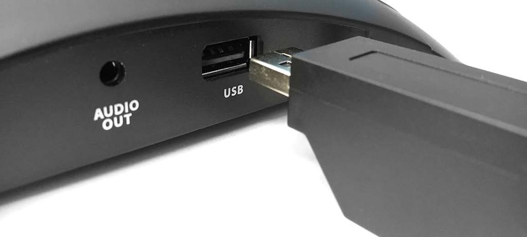 receiver s USB port. 4.