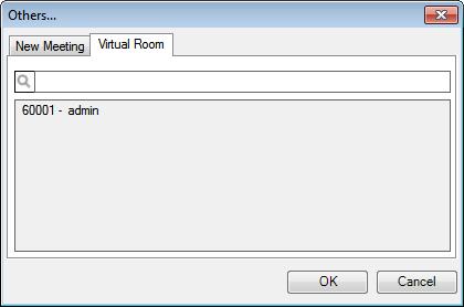 Scheduling Videoconferences Using Scopia Add-in for Microsoft Outlook Figure 18: Selecting other user's virtual room d. Select a virtual room from the virtual rooms assigned to this user.