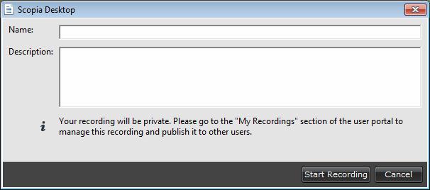 Creating and Viewing Webcasts and Recordings Figure 72: Recording Settings window 2.