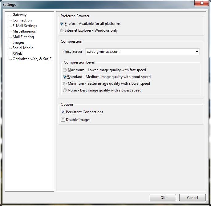 Step 6 On the Settings screen, in the left-pane, click on Gateway.