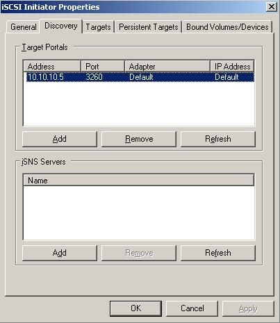 Click Add and enter the NAS VM IP address