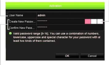Chapter 1: Product introduction Activate the admin password When you first start up the unit, the Activation window appears.