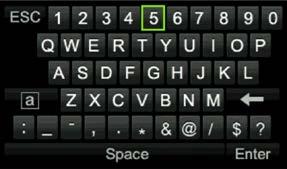 Chapter 4: Operating Instructions The soft keyboard A keyboard will appear on-screen when you need to enter characters in a window option. Click a key to input that character.