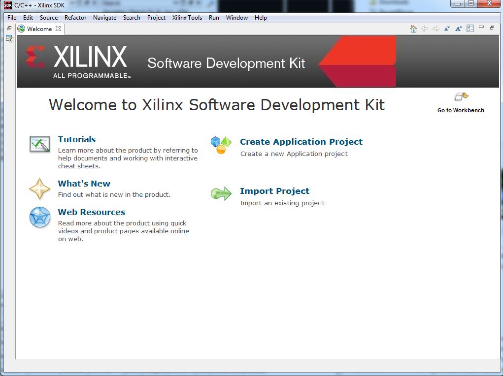 Exercice 1 : Programming the ARM processor Programming the ARM processor can be easily realized using SDK tool from Xilinx.