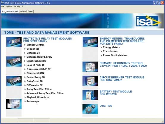 TDMS Data base TDMS Reports TDMS is the control platform to run