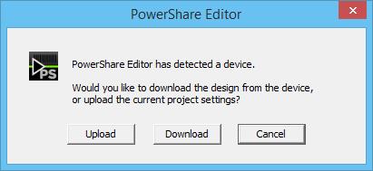 Introduction Figure: Connection Indicators in PowerShare Editor 5.